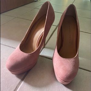 Blush pink shoes